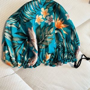 Reversible satin sleep cap